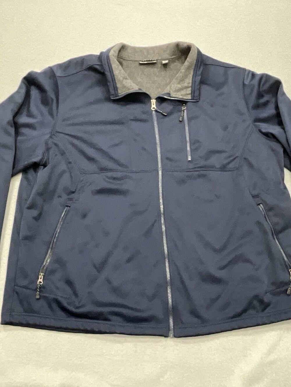 Swiss Tech Softshell Jacket Navy Fleece Lined 2XL